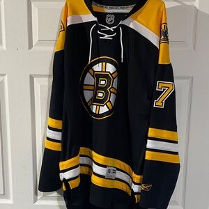 Boston Bruins Black and Yellow Hockey Jersey